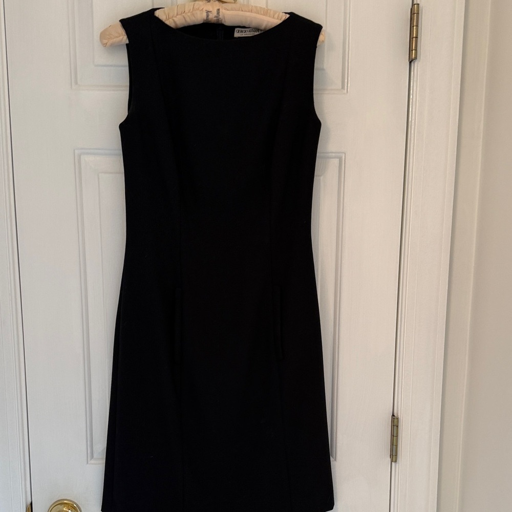 Giorgio Armani Classic Black Mini Dress